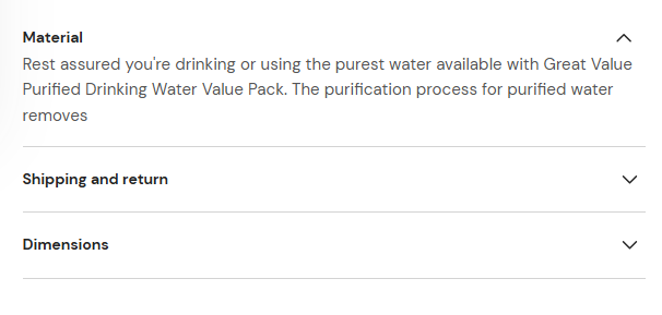 Product payment methods image goes here