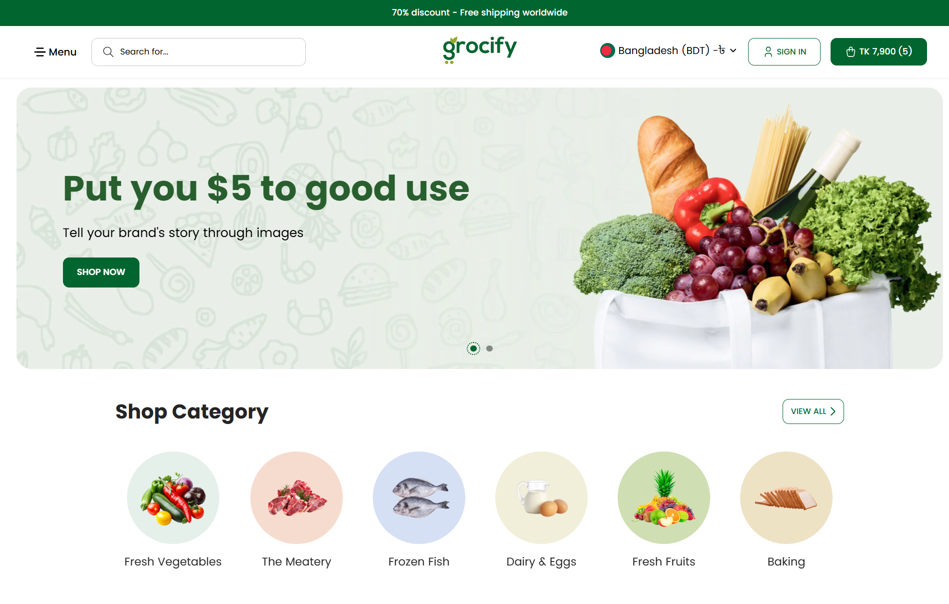 Grocify: The Perfect Shopify Theme for Your Online Grocery Shop