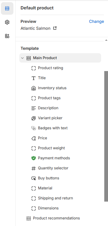 Product page main product settings image goes here